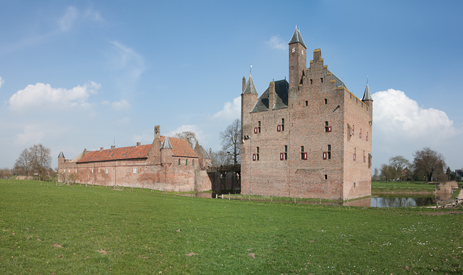 Panorama castle Doornenburg (the Netherlands)