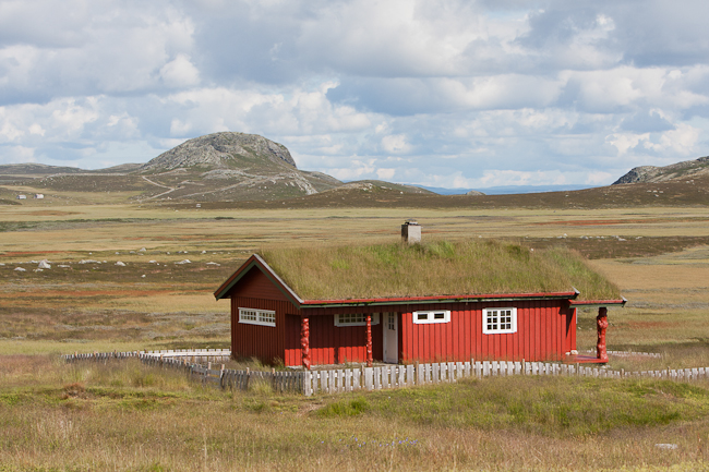 Traditional Norwegian house inland from Hemsedal (Norway)