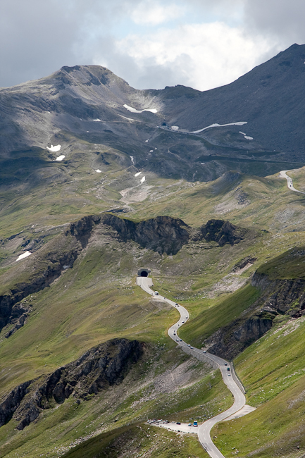 Bendy road at National Park Hohe Tauern (Austria)
